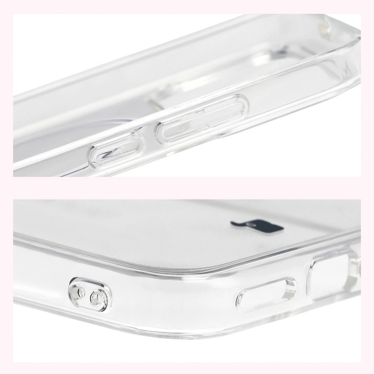 Wzmocnione narożniki i podwyższone ranty ekranu w etui Bizon Case CrystalO do Xiaomi POCO F8 Pro